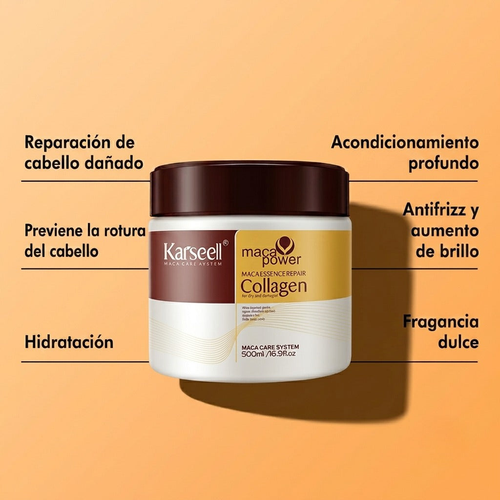 Mascarilla de Colágeno Reparación Intensa del cabello (500ml)